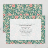 花柄 ボタニカル オールマイティ パーティー 招待状 (正面/裏面)