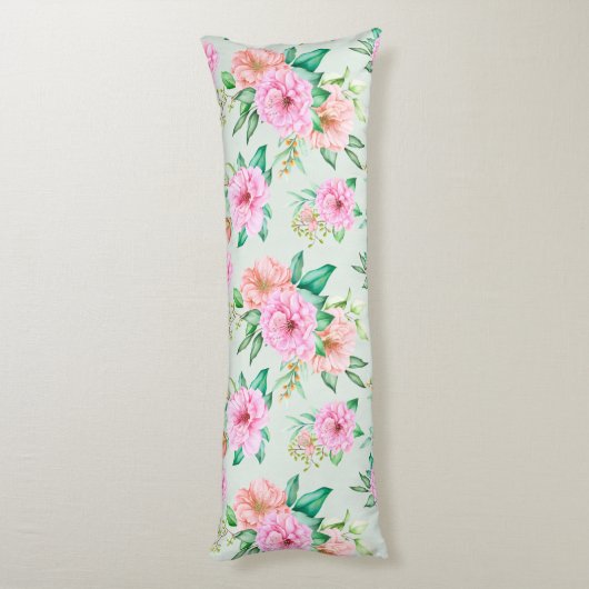 花柄 ボディピロー (裏面 (縦))