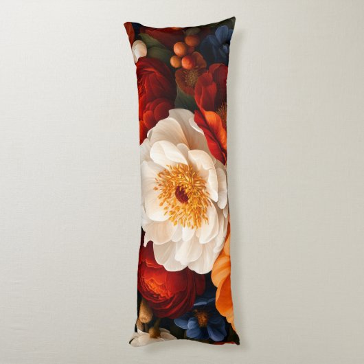 花柄 ボディピロー (裏面 (縦))