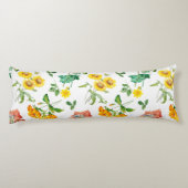 花柄 ボディピロー (裏面)