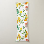 花柄 ボディピロー (正面縦)