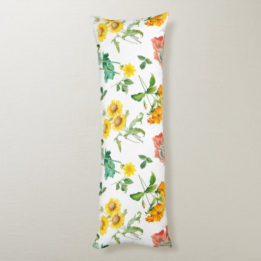 花柄 ボディピロー (裏面 (縦))