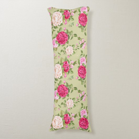 花柄 ボディピロー (正面縦)