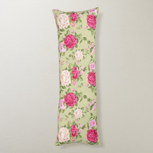 花柄 ボディピロー (裏面 (縦))