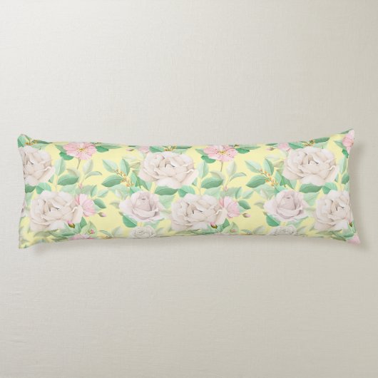 花柄 ボディピロー (裏面)