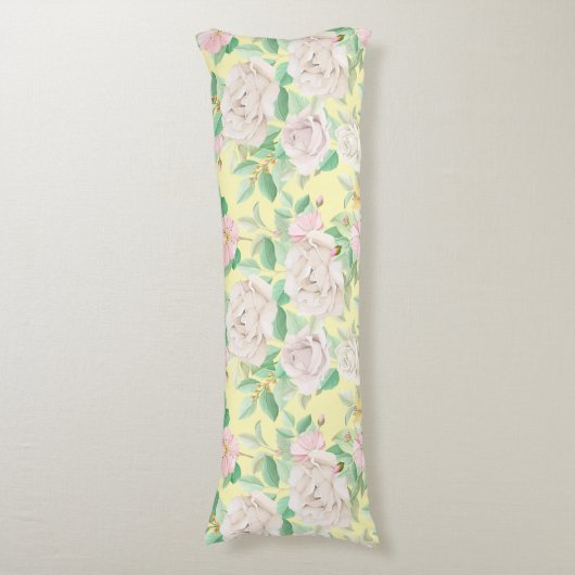 花柄 ボディピロー (正面縦)