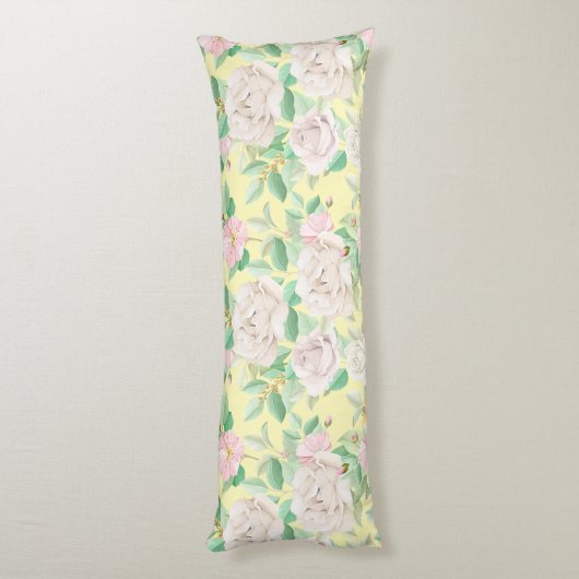 花柄 ボディピロー (裏面 (縦))