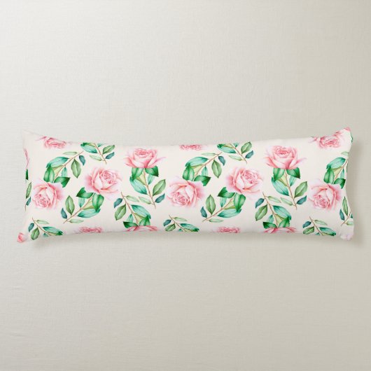 花柄 ボディピロー (正面)