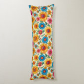 花柄 ボディピロー (裏面 (縦))