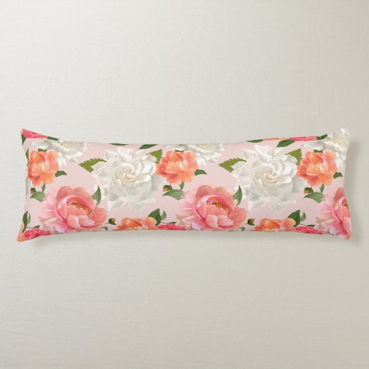 花柄 ボディピロー (正面)