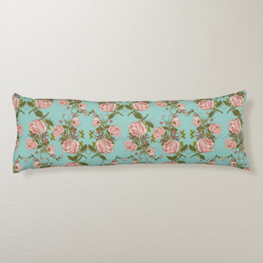 花柄 ボディピロー (裏面)