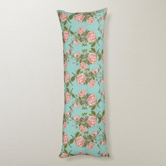 花柄 ボディピロー (裏面 (縦))