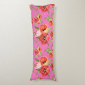 花柄 ボディピロー (正面縦)