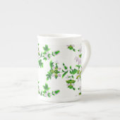 花柄 ボーンチャイナマグカップ (正面右)