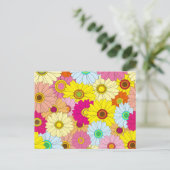 花柄 ポストカード (スタンド正面)