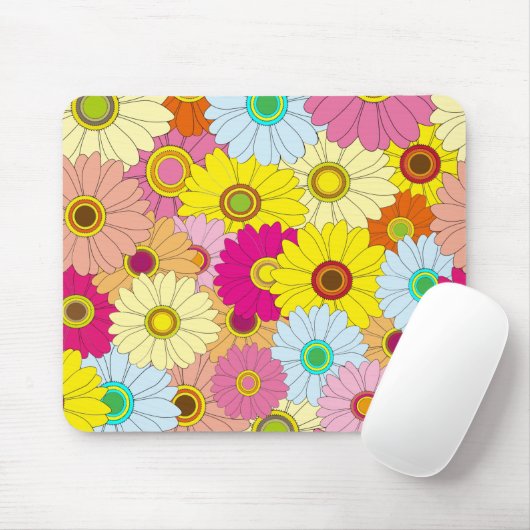 花柄 マウスパッド (マウス)