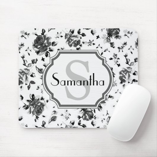 花柄 マウスパッド (マウス)