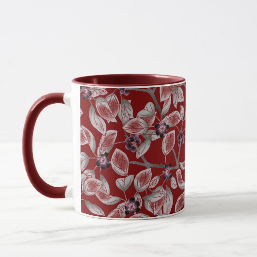 花柄 マグカップ (左)