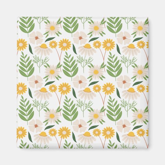 花柄 マグネット (正面)