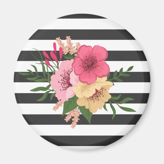 花柄 マグネット (正面)