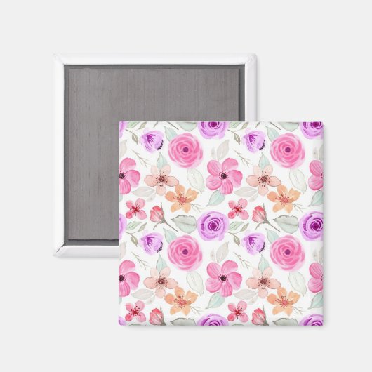 花柄 マグネット (正面/裏面)