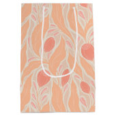 花柄 ミディアムペーパーバッグ (裏面)