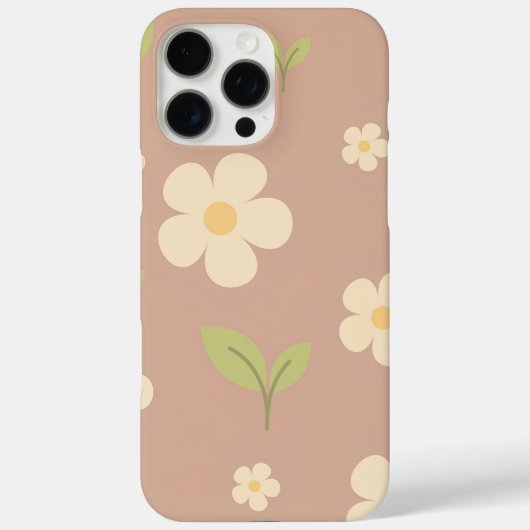 花柄 | ミュートされた背景。 Case-Mate iPhoneケース (裏面)