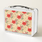 花柄 メタルランチボックス (裏面)