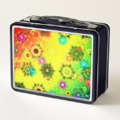 花柄 メタルランチボックス (裏面)