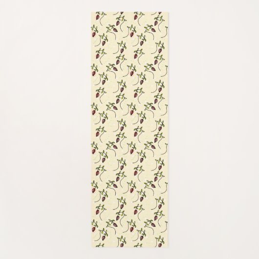 花柄 ヨガマット (正面)