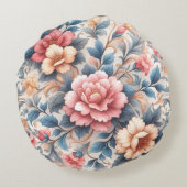 花柄 ラウンドクッション (裏面)