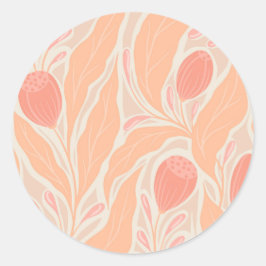 花柄 ラウンドシール