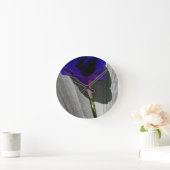 花柄 ラウンド壁時計 (ホーム)