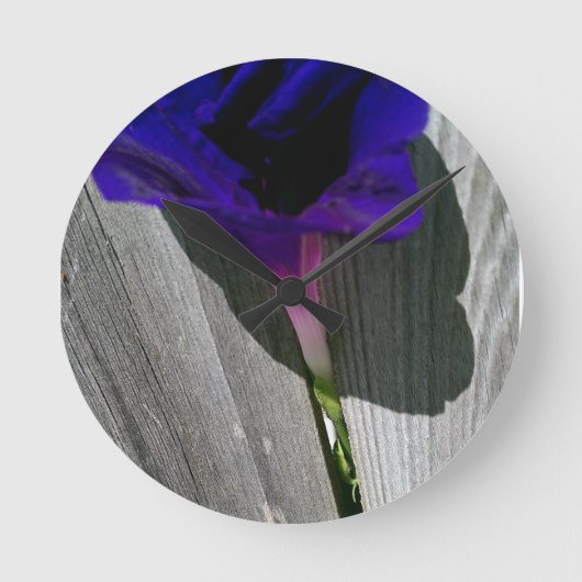 花柄 ラウンド壁時計 (正面)