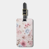 花柄 ラゲッジタグ (正面縦)