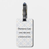 花柄 ラゲッジタグ (裏面縦)