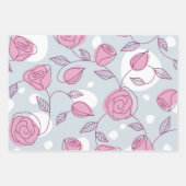 花柄 ラッピングペーパーシート (正面2)