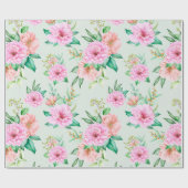 花柄 ラッピングペーパー (フラット)