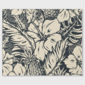 花柄 ラッピングペーパー (フラット)