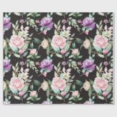 花柄 ラッピングペーパー (フラット)