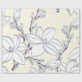花柄 ラッピングペーパー (フラット)