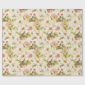 花柄 ラッピングペーパー (フラット)