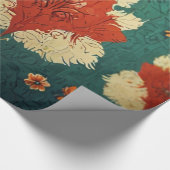 花柄 ラッピングペーパー (角)