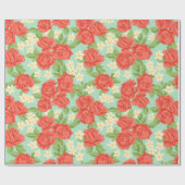 花柄 ラッピングペーパー (フラット)