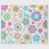 花柄 ラッピングペーパー (フラット)