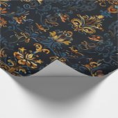 花柄 ラッピングペーパー (角)