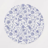 花柄 ラベル (デザイン1)