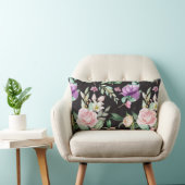 花柄 ランバークッション (椅子)