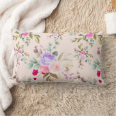 花柄 ランバークッション (ブランケット)
