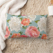 花柄 ランバークッション (ブランケット)